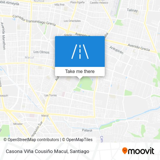 Casona Viña Cousiño Macul map