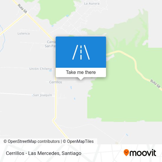 Cerrillos - Las Mercedes map