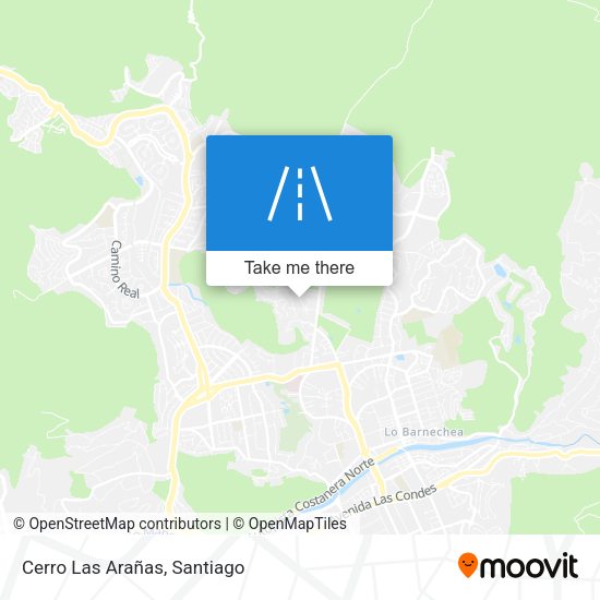 Cerro Las Arañas map