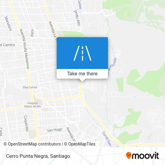 Mapa de Cerro Punta Negra