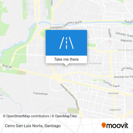 Cerro San Luis Norte map