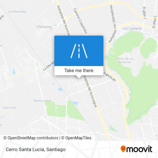 Mapa de Cerro Santa Lucía