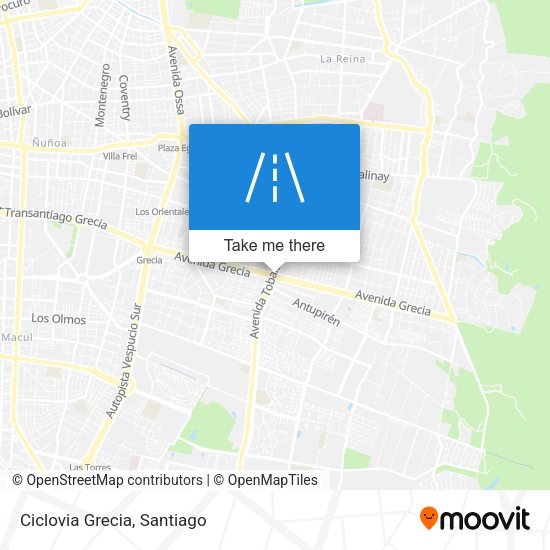 Mapa de Ciclovia Grecia