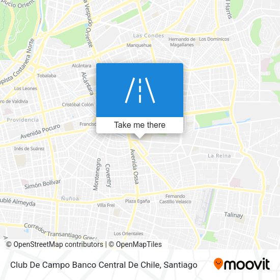 Mapa de Club De Campo Banco Central De Chile