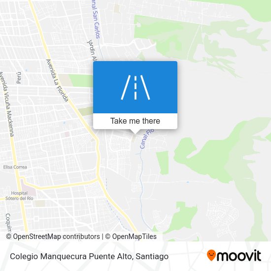 Colegio Manquecura Puente Alto map