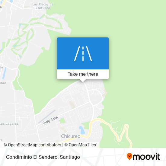Mapa de Condiminio El Sendero