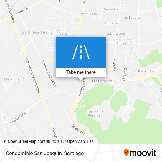 Condominio San Joaquín map