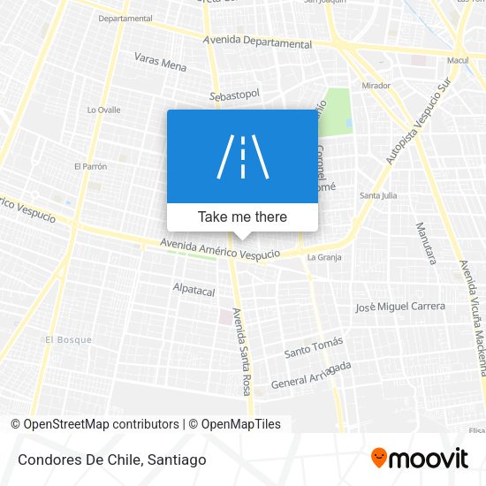 Mapa de Condores De Chile