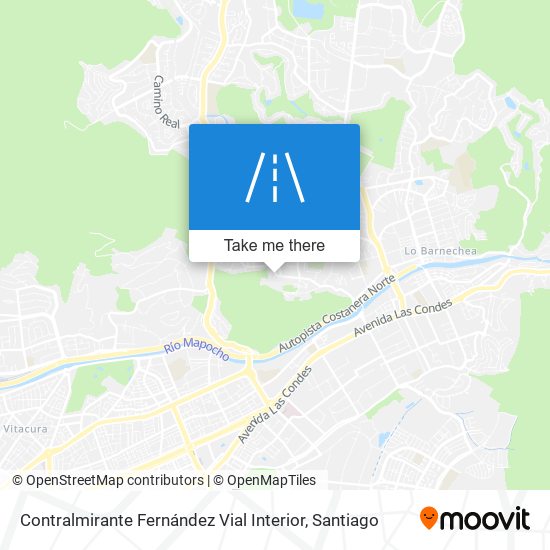 Mapa de Contralmirante Fernández Vial Interior