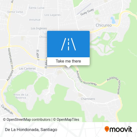 Mapa de De La Hondonada
