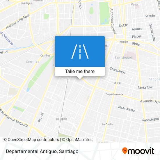 Departamental Antiguo map