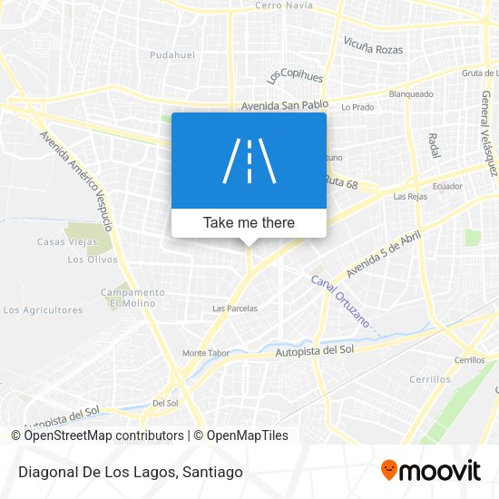 Diagonal De Los Lagos map