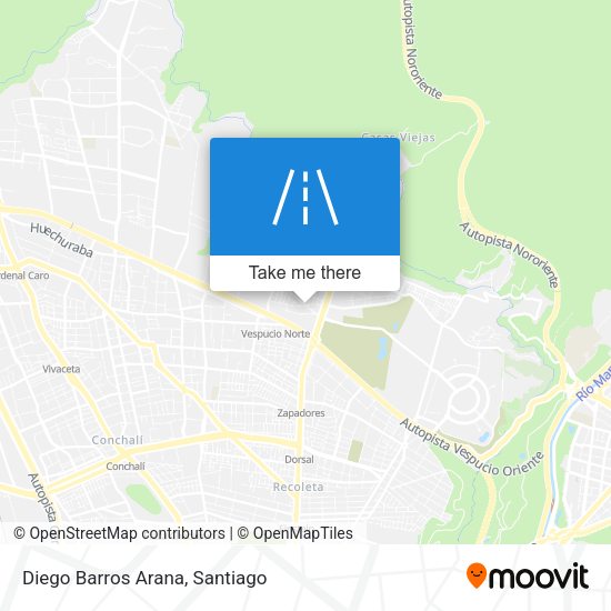 Mapa de Diego Barros Arana