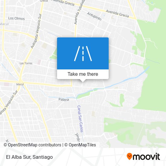Mapa de El Alba Sur