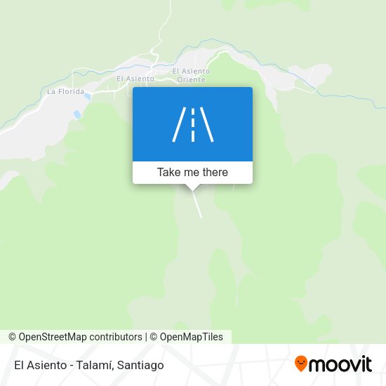 Mapa de El Asiento - Talamí