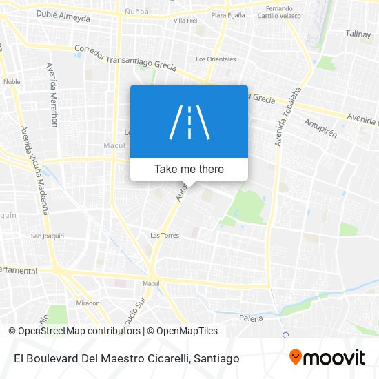 Mapa de El Boulevard Del Maestro Cicarelli