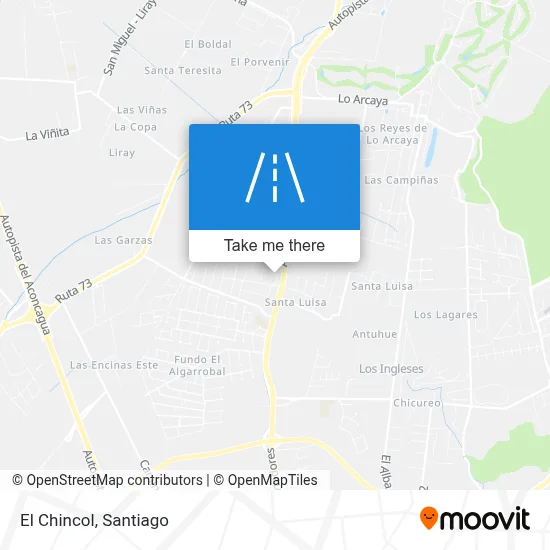 El Chincol map