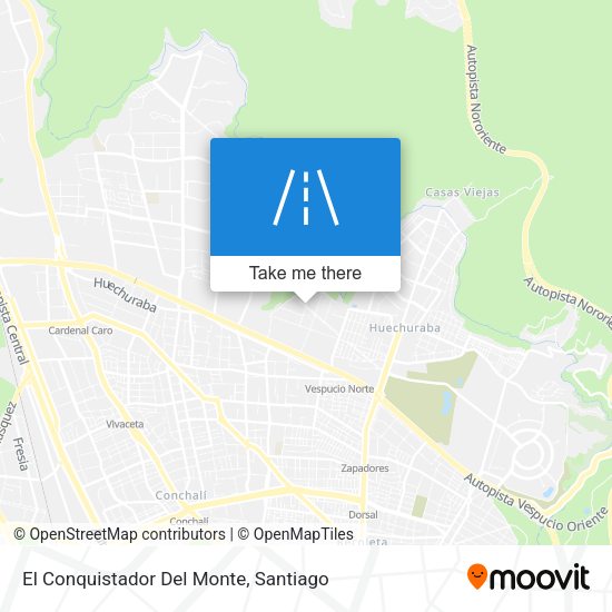 Mapa de El Conquistador Del Monte