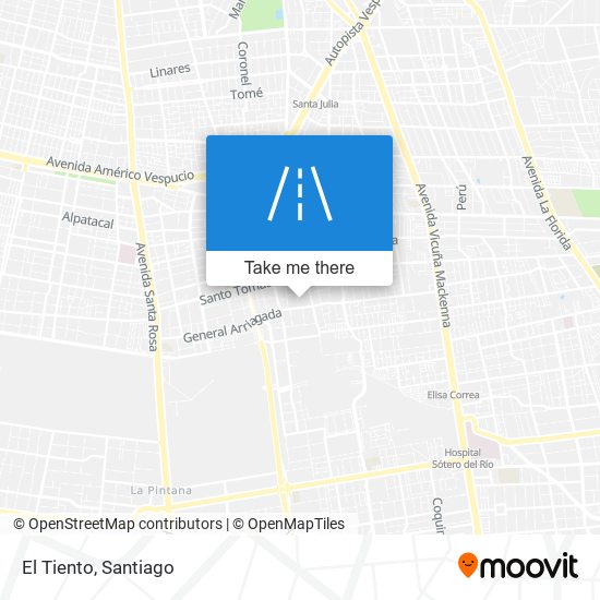 El Tiento map
