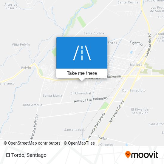 Mapa de El Tordo