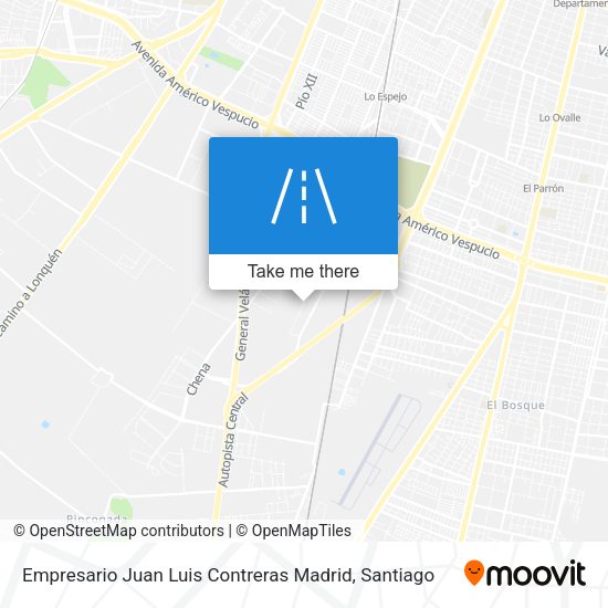 Empresario Juan Luis Contreras Madrid map