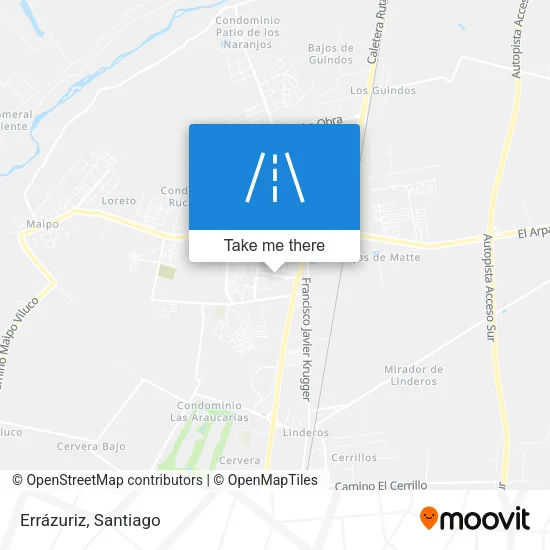 Errázuriz map