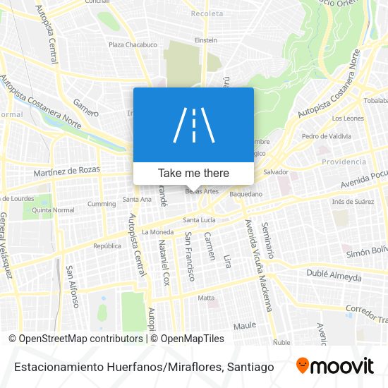 Estacionamiento Huerfanos / Miraflores map