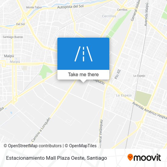 Estacionamiento Mall Plaza Oeste map