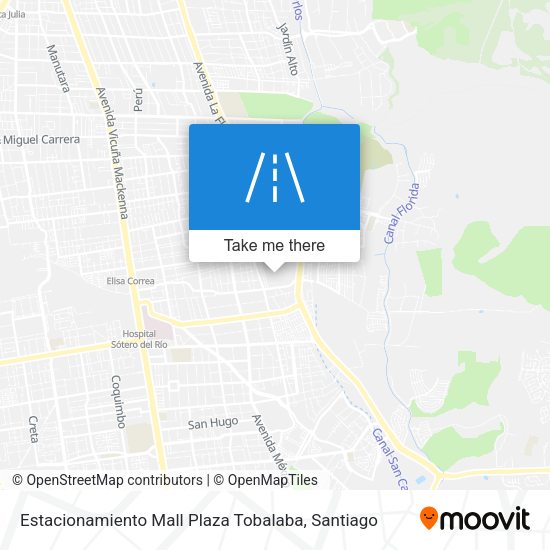 Mapa de Estacionamiento Mall Plaza Tobalaba