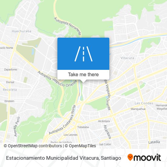 Estacionamiento Municipalidad Vitacura map