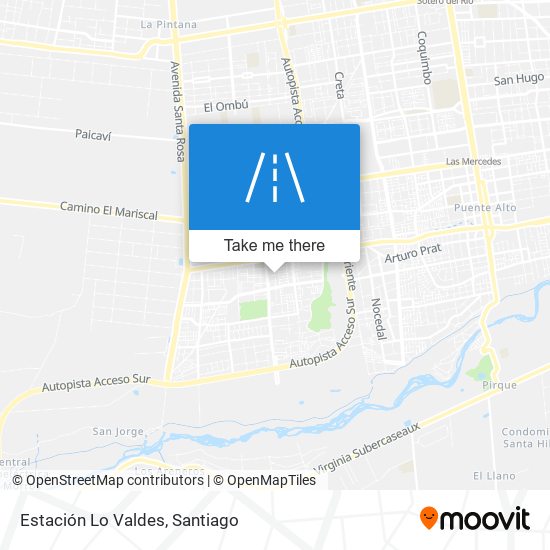 Mapa de Estación Lo Valdes