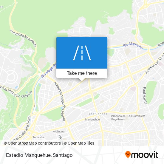 Estadio Manquehue map