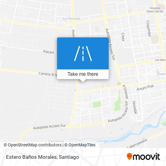 Estero Baños Morales map
