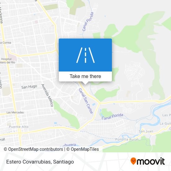 Estero Covarrubias map