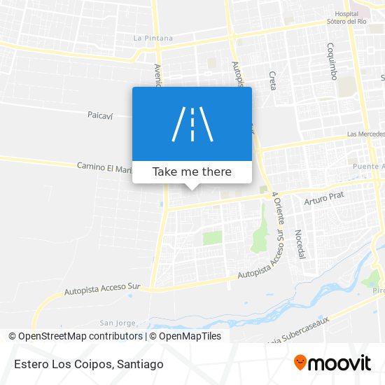 Estero Los Coipos map