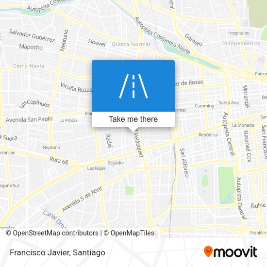 Francisco Javier map