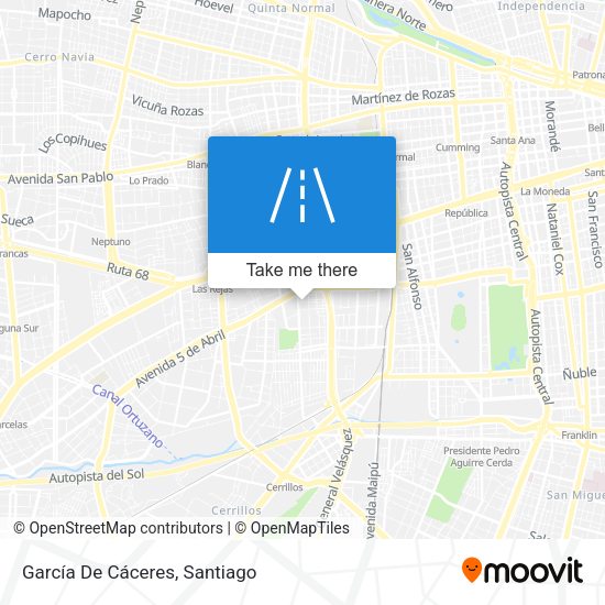 García De Cáceres map