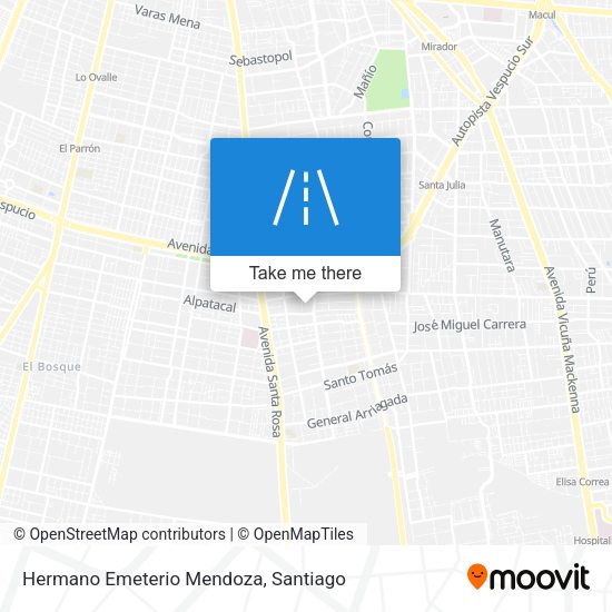 Hermano Emeterio Mendoza map