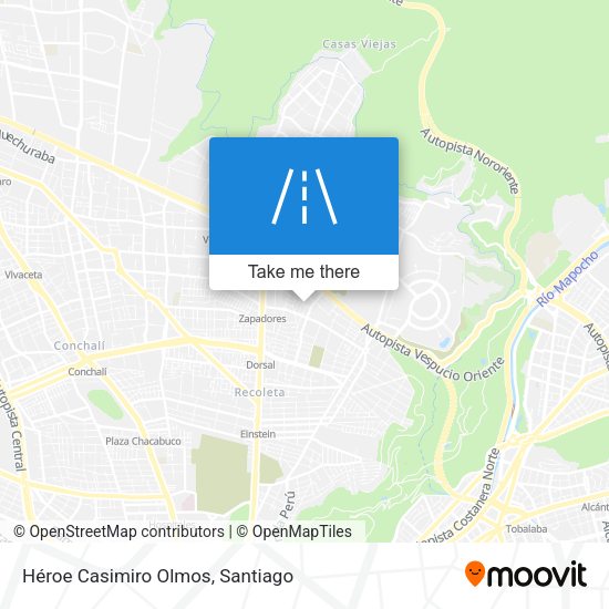 Mapa de Héroe Casimiro Olmos