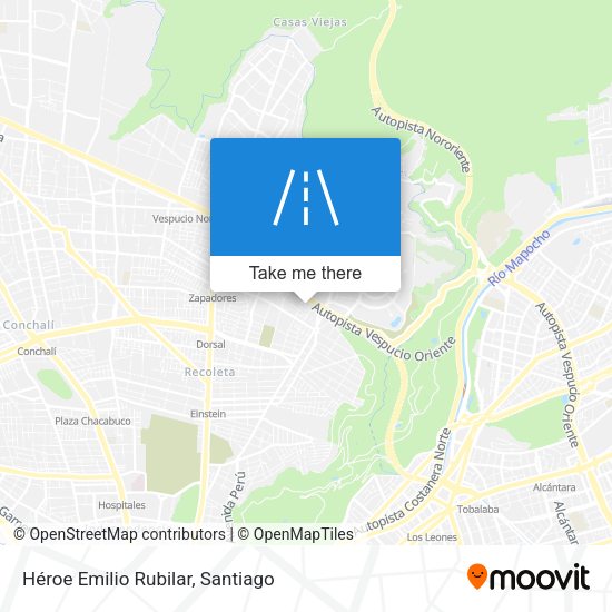 Héroe Emilio Rubilar map