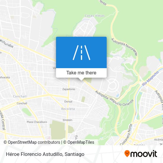 Héroe Florencio Astudillo map