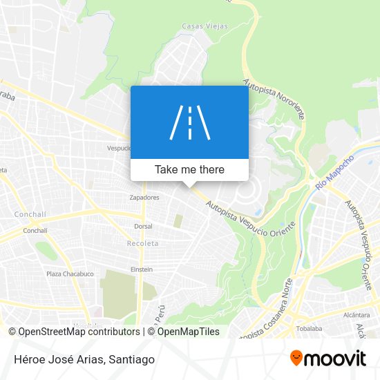 Héroe José Arias map
