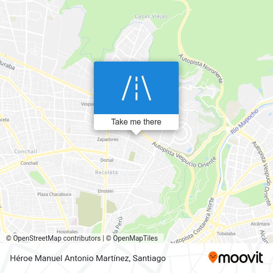 Mapa de Héroe Manuel Antonio Martínez