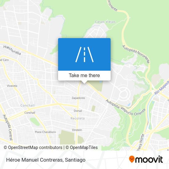 Mapa de Héroe Manuel Contreras