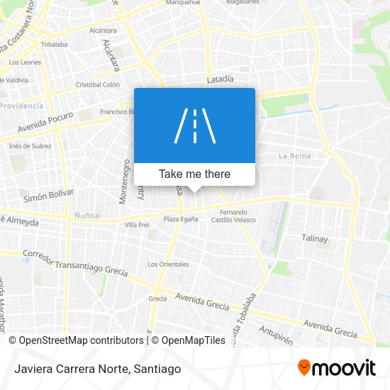 Mapa de Javiera Carrera Norte