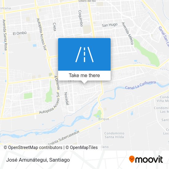 José Amunátegui map
