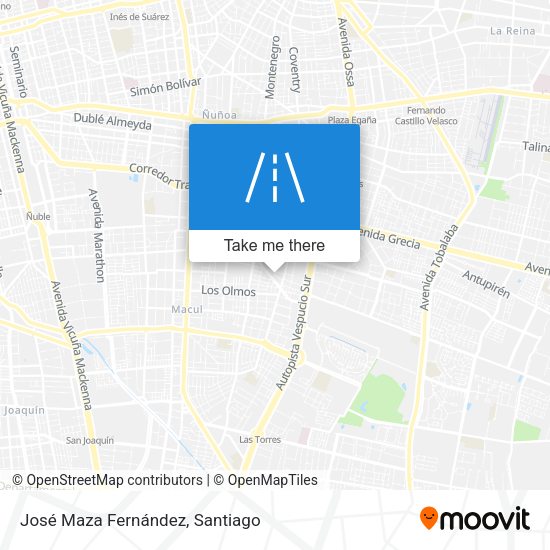 José Maza Fernández map