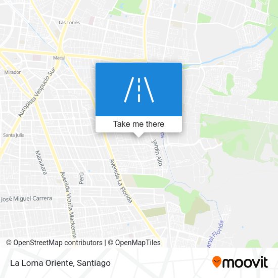 Mapa de La Loma Oriente