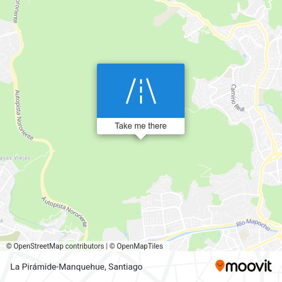 Mapa de La Pirámide-Manquehue