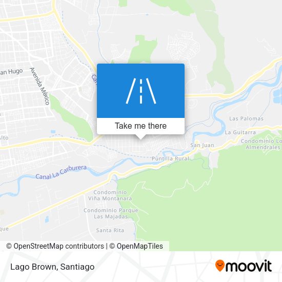 Mapa de Lago Brown